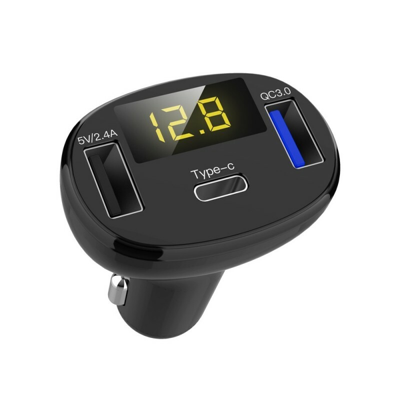 Quelima C02 QC3.0 LCD – ładowarka samochodowa, stan: używany