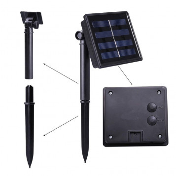 Lampki oświetlenie świąteczne wąż solarny Samoleus 12M LED