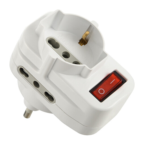 Adapter turystyczny wtyczka z przełącznikiem (używany)
