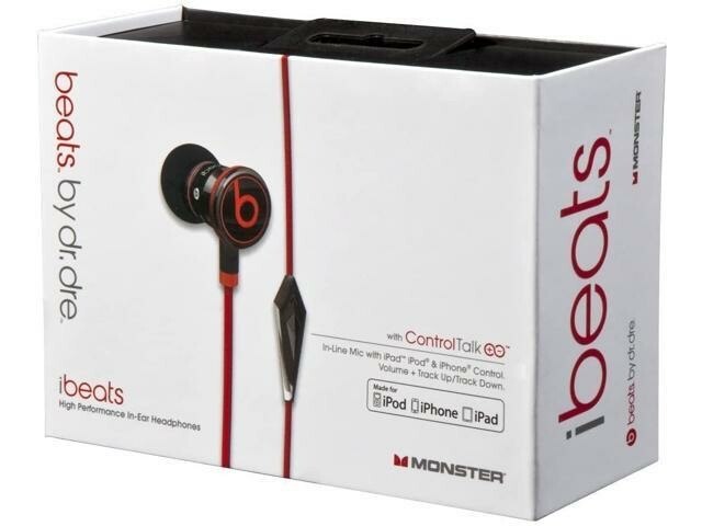 Słuchawki przewodowe MONSTER CABLE iBeats by (stan nowy)