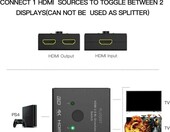 AUKEY HA-H04 – switch przełącznik 2xHDMI 3D 4K (ogłoszenie) – zdjęcie 4