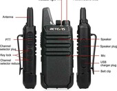 Retevis RT622 – krótkofalówka mini walkie-talkie (stan nowy) – zdjęcie 2