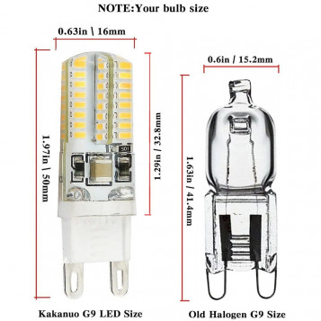 Żarówka LED G9 64 LED SMD 380lm 3.5W mini 15mm