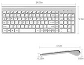 FENIFOX 2.4G Ultra Slim – klawiatura bezprzewodowa (używany) – zdjęcie 2