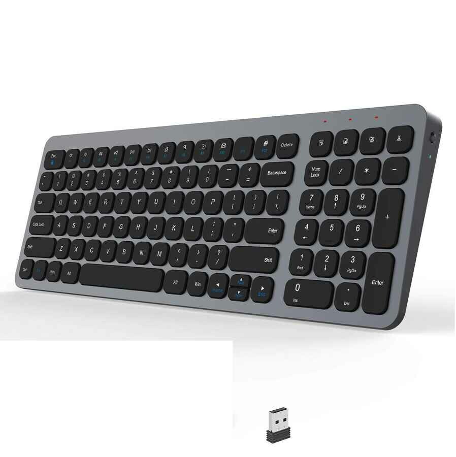 Klawiatura bezprzewodowa PC QWERTZ Leadsail KF002 (używany)