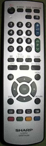 Sharp GA591WJSB GA591WJSA – pilot do TV – stan: nowy