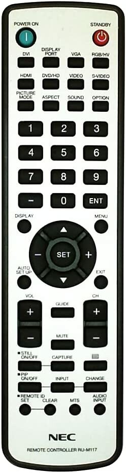 Pilot NEC RU-M117 do monitora TV MultiSYNC, stan: używany