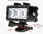 Wodoodporna lampa do nurkowania Orsda SL-102 30m 3 led – zdjęcie 2