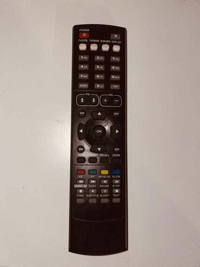 Pilot do telewizora TV STB RADIO DVR czarny, stan: używany