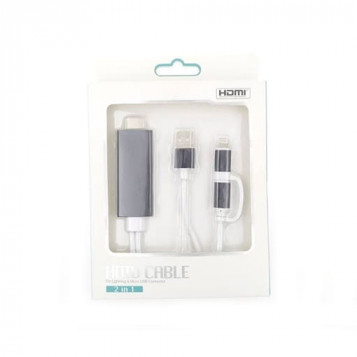 Adapter HDMI do telefonu micro USB Lightning USB OT-7537