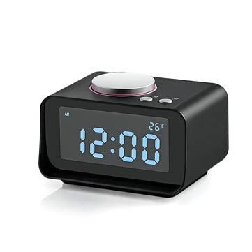 Wielozadaniowy budzik z radiem FM LCD USB K1, stan: używany