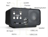 Wielozadaniowy budzik z radiem FM LCD USB K1, stan: używany – zdjęcie 2