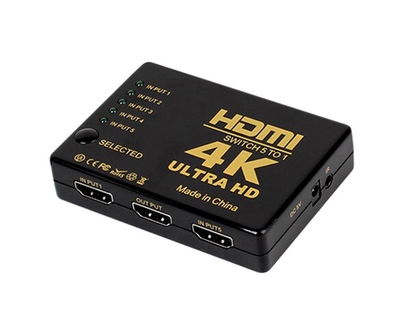 Rozdzielacz rozgałęźnik Switch HDMI 5x1 4K ULTRA (używany)