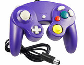 Nintendo TechKen Gamecube – kontroler pad, Wii fioletowy – zdjęcie 1