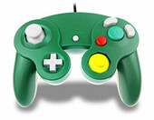 Nintendo TechKen Gamecube – kontroler pad, Wii zielony – zdjęcie 1