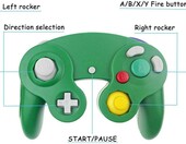 Nintendo TechKen Gamecube – kontroler pad, Wii zielony – zdjęcie 3