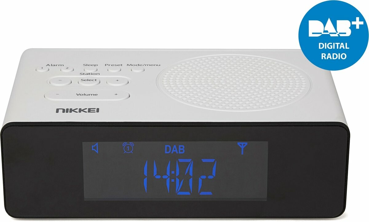 Nikkei NRDB15WE DAB+ – mobilne radiobudzik FM (używany)
