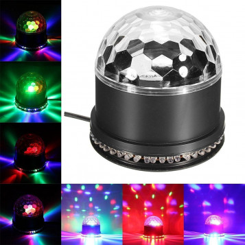 Magiczna lampa kolorowa RGB LED 12W, stan: używany