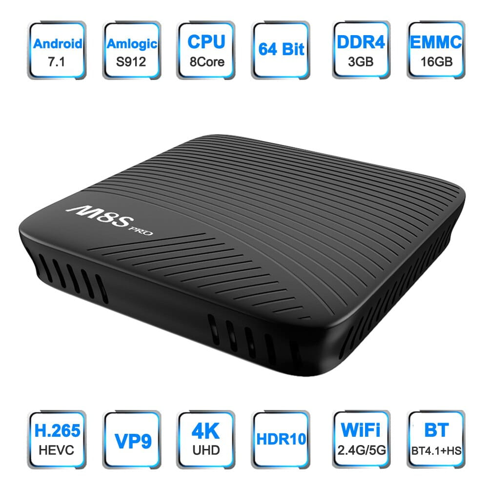 Tuner TV box Mecool M8S Pro 3GB/32GB Android 7.1 4K