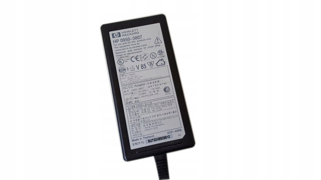 HP 0950-3807 18V 2.23A – zasilacz do drukarki (używany)