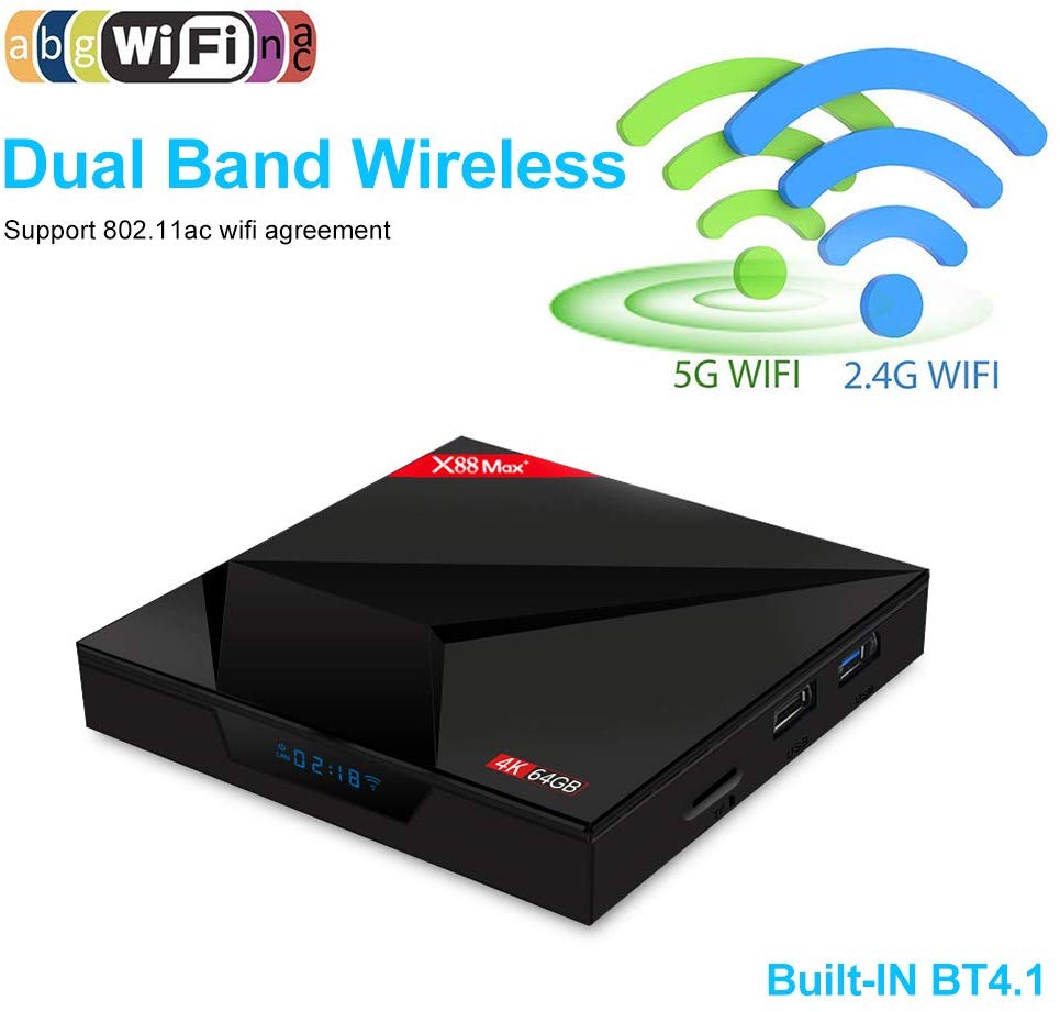 Odtwarzacz multimedialny tuner TV box Turewell V88 Max Android 9.0 4GB 64GB