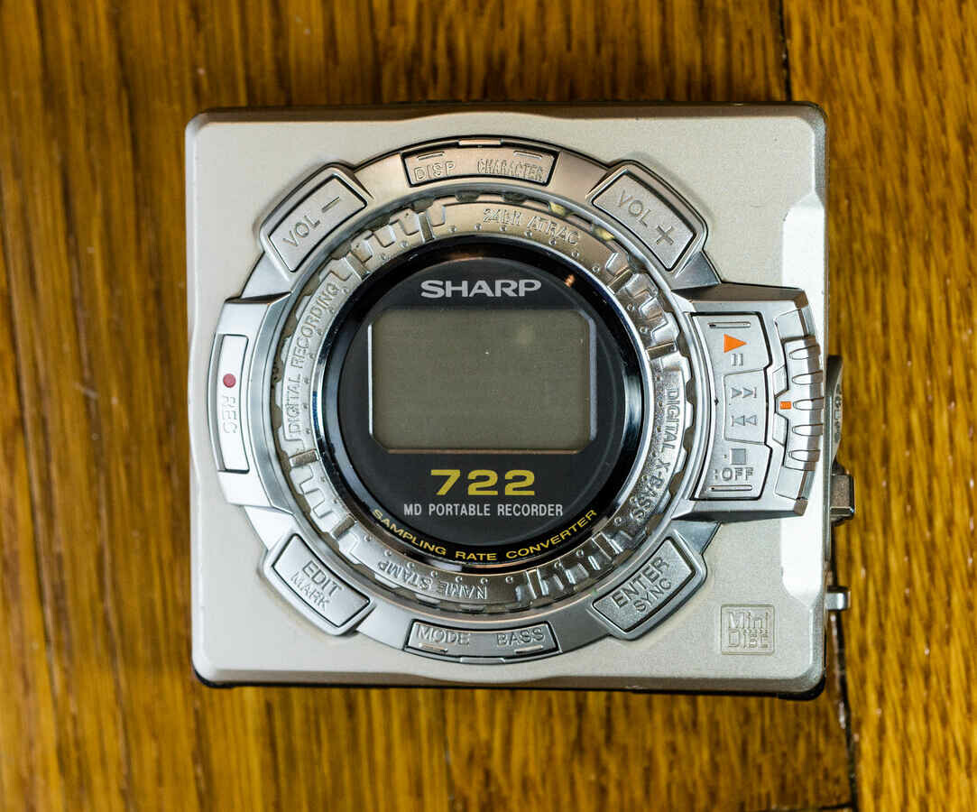 Sharp 722 MD-MS722H – mobilny dysk audio mini (używany)