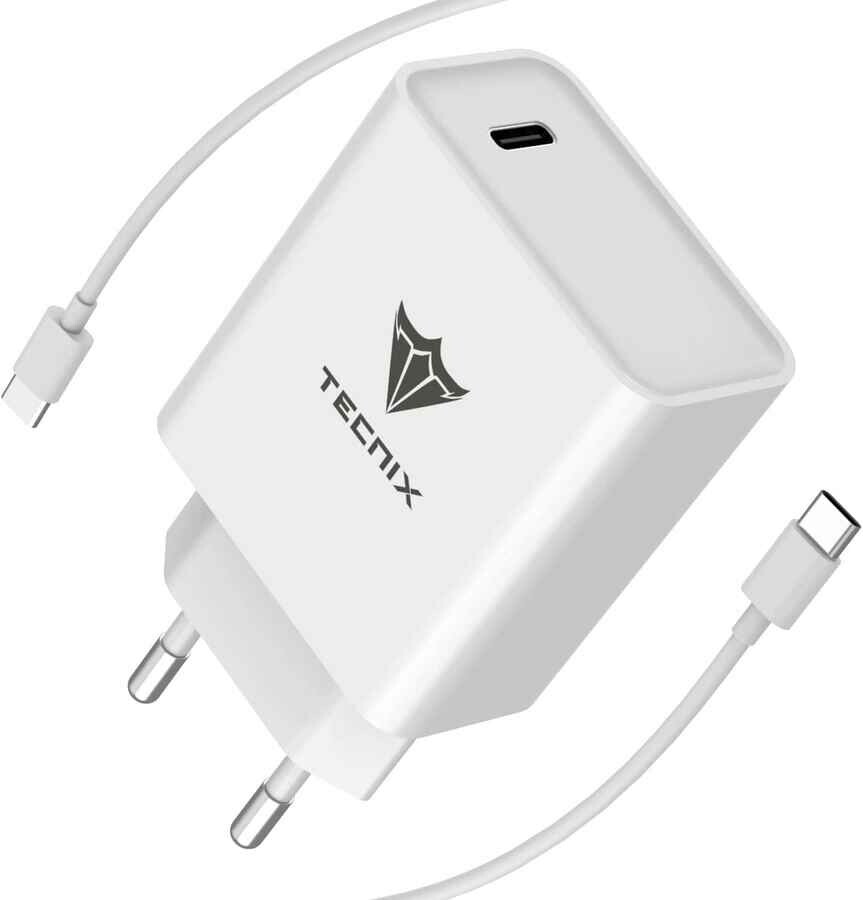 Tecnix CHR-086 USB-C 20W – szybka ładowarka, stan: nowy