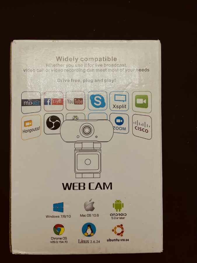 Kamera internetowa webcam FullHD 1080P 2MP 30FPS, stan: nowy