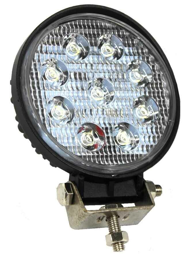Lampa robocza okrągła halogen 9 LED mocna, stan: nowy