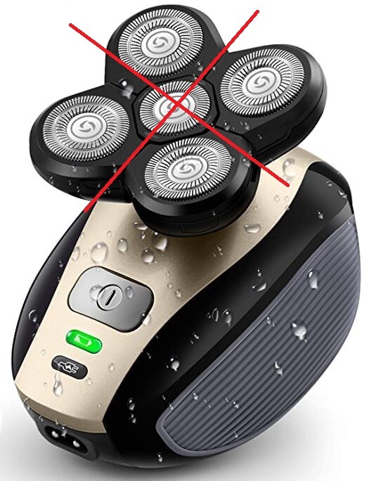Shaver 4D – elektryczna golarka rotacyjna 5 w 1, bez głowic