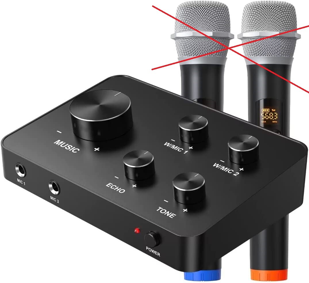 Mobilny mikser audio karaoke UHF, stan: używany