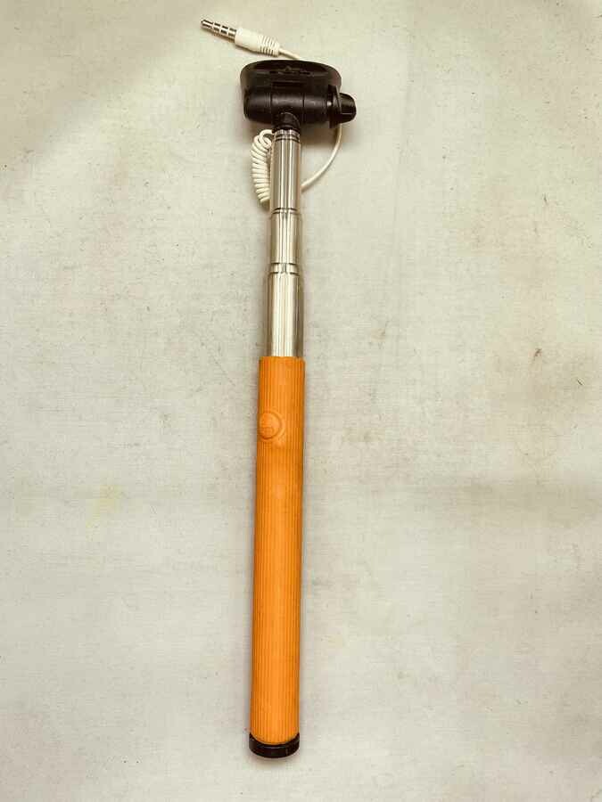 Kijek do selfie stick monopod statyw, pomarańczowy (używany)
