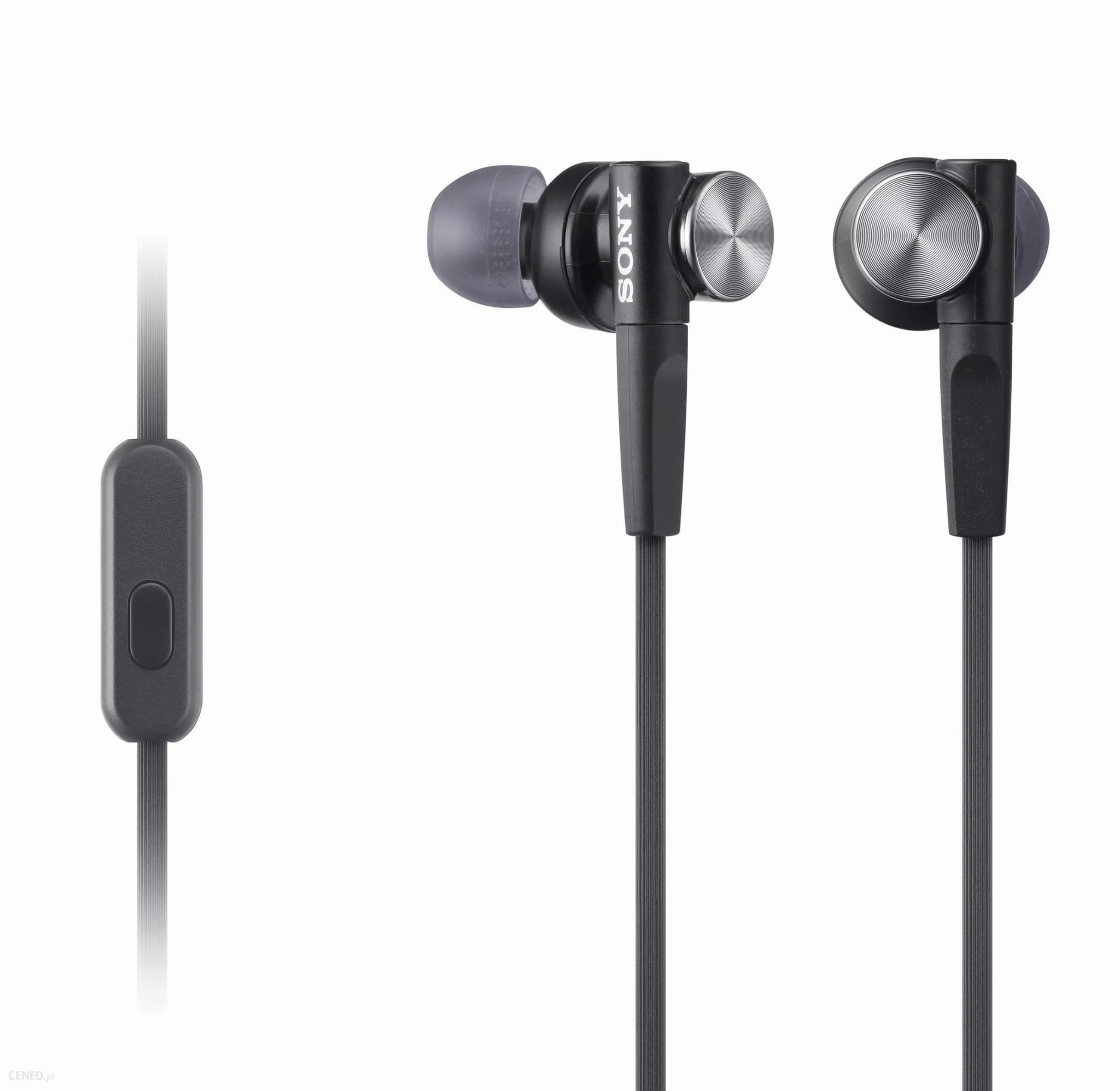 Słuchawki przewodowe dokanałowe Sony MDR-XB50AP czarne