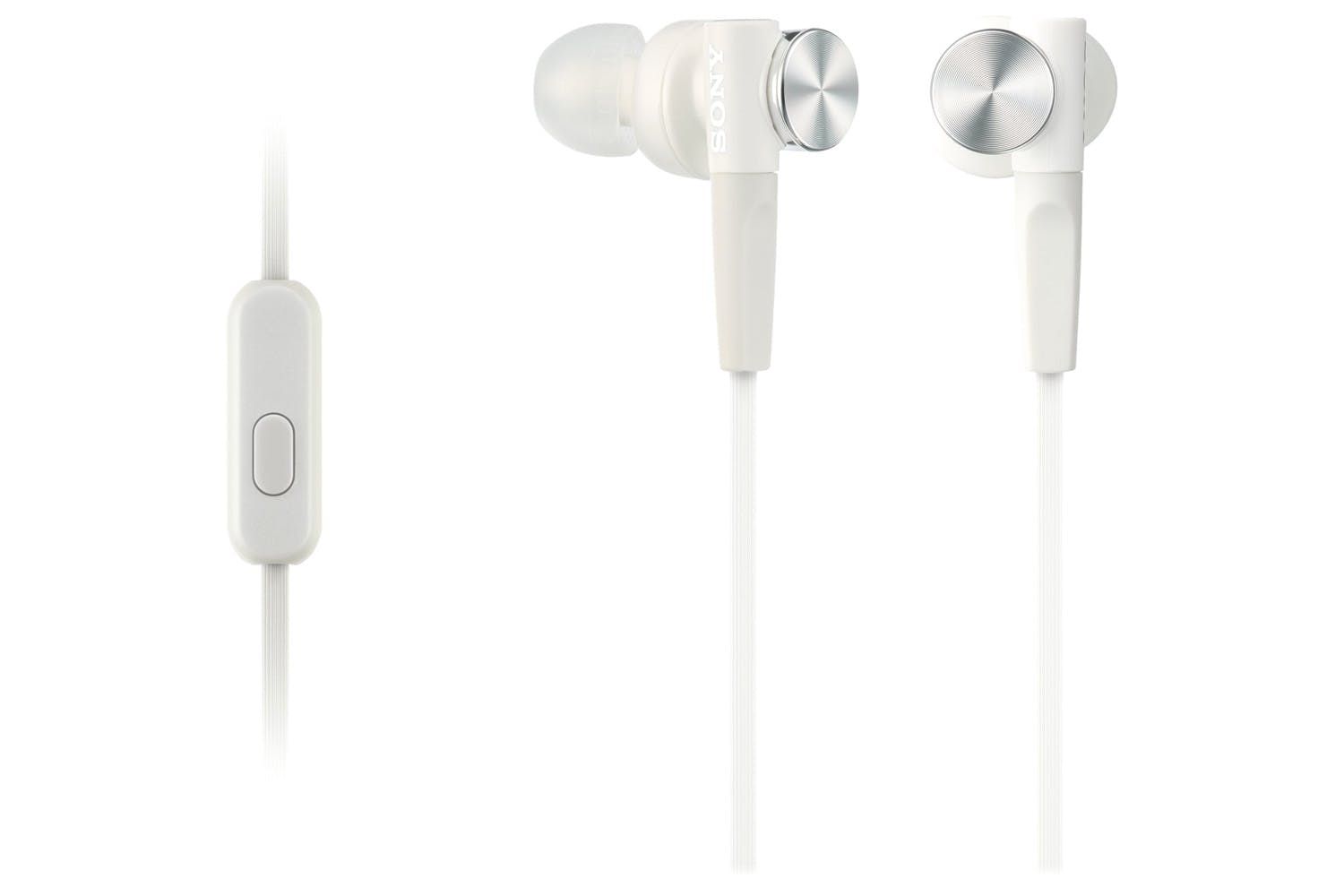 Słuchawki przewodowe dokanałowe Sony MDR-XB50AP białe
