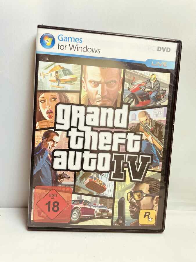 Gra akcji Grand Theft Auto 4 GTA 4 IV PC DE CD ROM (używany)