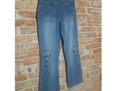 Spodnie jeansy szerokie 100% bawełna unisex (stan nowy) – zdjęcie 1