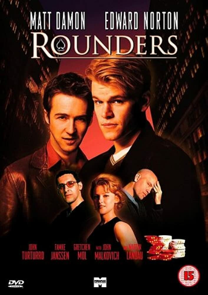 Płyta DVD film Hazardziści Rounders 1998 DE, stan: używany