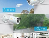 Anlapus C106TF4T – kamera zewnętrzna1080p DVR IP66, biały – zdjęcie 3