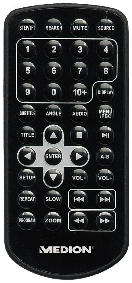 Medion MD 84106 – pilot do przenośnego dvd, stan: używany
