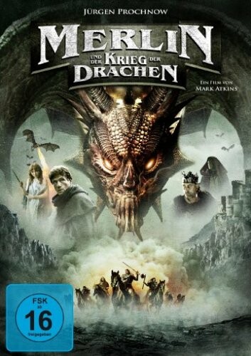 Płyta kompaktowa Merlin i wojna smoków DVD DE, stan: używany