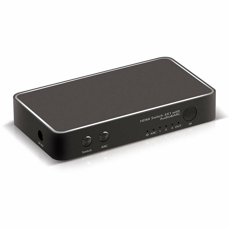 Przełącznik Switch HDMI 3x1 4K 3.5MM Audio +ARC (używany)
