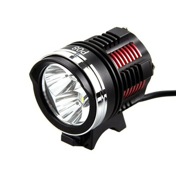 Wodoodporna lampa rowerowa 3 diody LED P08 – stan: nowy