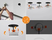 Lampa sufitowa wpuszczana LED reflektor 8W ENUOTEK (używany) – zdjęcie 2