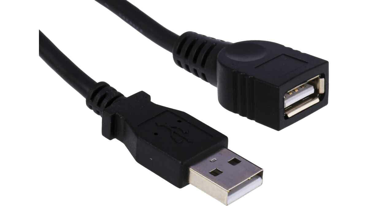 Kabel przewód przedłużający USB-USB 2.0 1.5m, stan: nowy