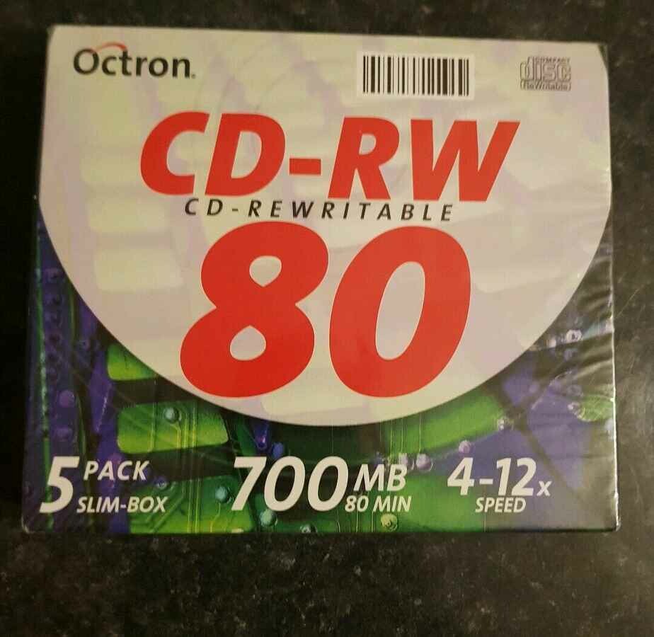 Płyty kompaktowe Octron 80 CD-RW puste 700MB (stan nowy)