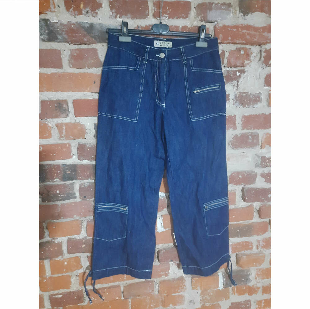 Spodnie damskie jeansowe 3/4 Casual Wear (stan nowy)