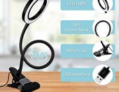 Elastyczna ściemnialna lampa biurkowa LED USB (używany) – zdjęcie 3