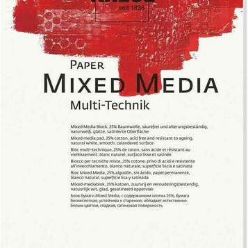 KREUL Paper Mixed Media 25% – papier artystyczny (stan nowy)