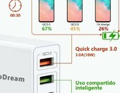 Ładowarka sieciowa 3-porty USB QC 3.0 Deep Dream (używany) – zdjęcie 2