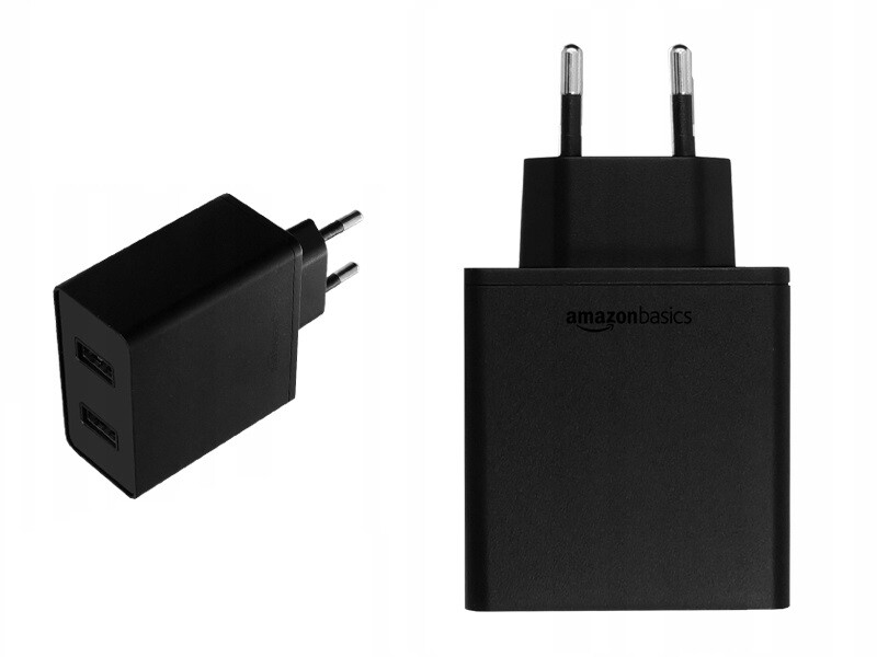 AmazonBasics – uniwersalna ładowarka, 2-porty (używany)
